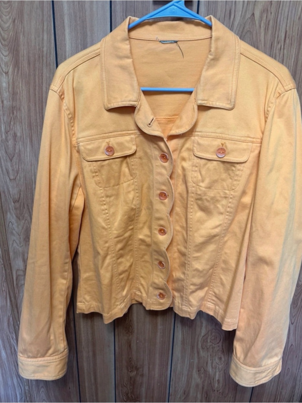Y2K Vintage Orange Scalloped Jacket